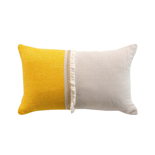Perna decorativa cu husa detasabila, Cancun Galben, 30 x 50 cm